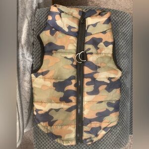 NWOT Camo dog vest